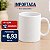 CANECA BRANCA DE CERAMICA IMPORTADA 325ML - Imagem 3