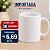 CANECA BRANCA DE CERAMICA IMPORTADA 325ML - Imagem 4