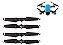 Jogo 4 Helices Para Drone Dji Spark 4730 F - Imagem 1