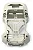 Shell Do Meio Middle Para Drone Dji Mini Se Mini 2se Mini 4k Cinza - Imagem 7