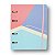 Caderno Argolado Pautado & Pontado Pastel Block Sport Cicero - Imagem 2