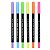 Caneta Hidrográfica Neon Brush Duo Estojo c/ 6 Cores - Molin - Imagem 3