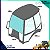 VIDRO PARABRISA FRONTAL SUPERIOR CATERPILLAR 416E 205-9607 2059607 - Imagem 1