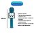 Microfone Karaoke Bluetooth Caixa De Som Grava Muda Voz Azul - Imagem 3