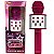 Microfone Karaoke Bluetooth Caixa De Som Grava Muda Voz Rosa - Imagem 2