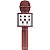 Microfone Karaoke Bluetooth Caixa De Som Grava Muda Voz Rosê - Imagem 1