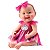 Boneca New Born Unique Collection Vestido Arco Iris 8202 - Imagem 2
