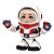 Brinquedo Infantil Boneco Astronauta Dançarino Com Som E Luz - Imagem 2