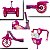 Patinete Radical Infantil Com Cesta Sons e Luzes Com 3 Rodas - Imagem 3