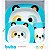 Kit Refeição Zoo Panda Completo Com Babador e Kit Talher Buba - Imagem 6