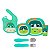 Kit Refeição Zoo Dino Completo Com Babador e Kit Talher Buba - Imagem 1