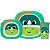 Kit Refeição Zoo Dino Completo Com Babador e Kit Talher Buba - Imagem 2
