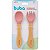 Kit Talheres Em Silicone e Bambu Colher E Garfo Buba - Imagem 5