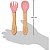 Kit Talheres Em Silicone e Bambu Colher E Garfo Buba - Imagem 6