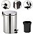 Lixeira Com Pedal Inox 5L Redonda CK650 - Imagem 3