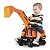 Mini Veículo Escavadeira Giant Escavator - Roma Cor Laranja - Imagem 1