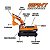 Mini Veículo Escavadeira Giant Escavator - Roma Cor Laranja - Imagem 6