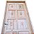 Kit Completo Porta Torneada 10 Alm. Eucalipto Maciça 82cm + Fechadura Externa Modena + Batente Eucalipto c/Emenda - Imagem 4
