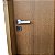 Kit Porta Completa Lisa Imbuia 92cm + Fechadura Interna  Modena + Batente Ecológico Tingido Imbuia - Imagem 3