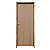 Kit Porta Completa Lisa Imbuia 92cm + Fechadura Interna Modena + Batente Ecológico Tingido Imbuia - Imagem 1