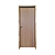Kit Porta Completa Lisa Imbuia 62cm + Fechadura Externa Modena + Batente Ecológico Tingido Imbuia - Imagem 1