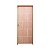 Kit Completo Porta Quartzo Angelim 92cm + Fechadura Externa Modena + Batente Ecológico Tingido Imbuia - Imagem 1