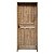Kit Completo Porta Americana Eco Maciça 72cm + Fechadura Externa Rafinata + Batente Ecológico Tingido Imbuia - Imagem 1