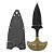 Mini Faca Push T Dagger Fulltang Com Corrente Pescoço - Imagem 4