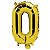Balão Metalizado Número "0" Dourado 16 pol - Imagem 1
