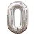 Balão Metalizado Número "0" Nacarado 16 pol - Imagem 1