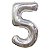 Balão Metalizado Número "5" Nacarado 16 pol - Imagem 1