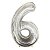 Balão Metalizado Número "6" Nacarado 16 pol - Imagem 1