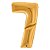 Balão GRABO 64" Número 7 Gold (Ouro) - Imagem 1