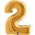 Balão GRABO 40" Número 2 Gold (Ouro) - Imagem 1
