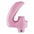 Balão GRABO 40" Número 4 Pastel Pink - Imagem 1