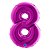 Balão GRABO 40" Número 8 Purple - Imagem 1