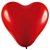 Balão FestBall Coração 10" Liso Vermelho - Imagem 1