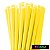 Canudo de Papel Liso Amarelo (Candy) #partiufesta - Imagem 1