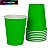 Copo de Papel 250ML Liso Verde #partiufesta - Imagem 1