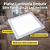 Plafon Luminaria Embutir Slim Painel 29x29 Led 24w 6500k - Imagem 1