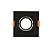 SPOT EMBUTIDO QD RECUADO AR70 GU10 PT - Imagem 1
