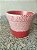 CACHEPOT TEXTURA VERMELHO POTE 11 - Imagem 1