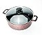 Caçarola Antiaderente 22cm Rosê c/ Tampa de Vidro - Imagem 2