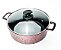 Caçarola Antiaderente 24cm Rosê c/ Tampa de Vidro - Imagem 4