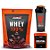 Combo Whey Protein Concentrado 900gr +Creatina 300gr pura New Millen coqueteleira - Imagem 1