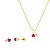 Conjunto colar e brinco infantil - Imagem 1