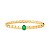 Bracelete Liso Cristal Esmeralda - Imagem 1
