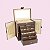 Porta-Joias Exclusive Premium 5 Bandejas Marrom - Imagem 2