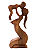 Escultura Mãe e Filho 38cm - Imagem 1