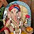 Ganesha no Trono Colorido - Imagem 4